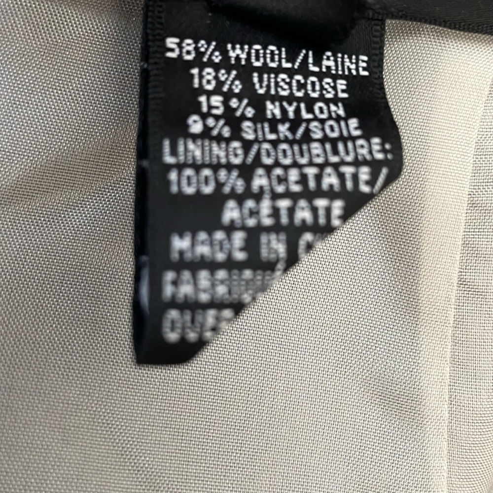 Ellen Tracy Silver Gray Pattern Pencil Skirt - image 6